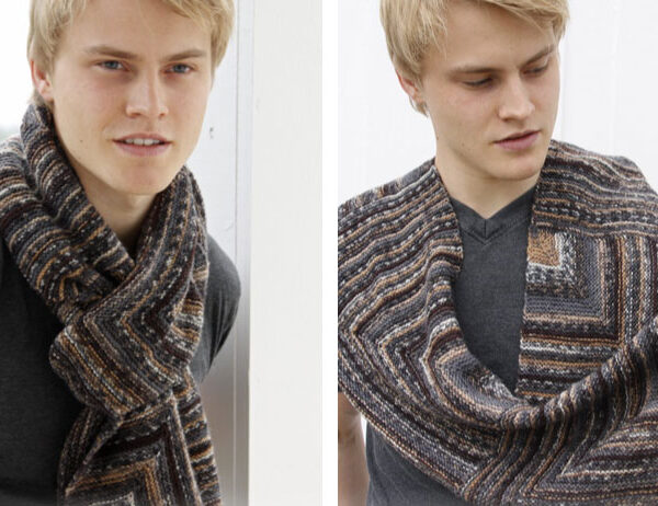 Graham Knitted Scarf [FREE Knitted Pattern] | learnknittingonline.com