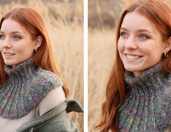 Brianna Neck Warmer [FREE Knitting Pattern] | learnknittingonline.com