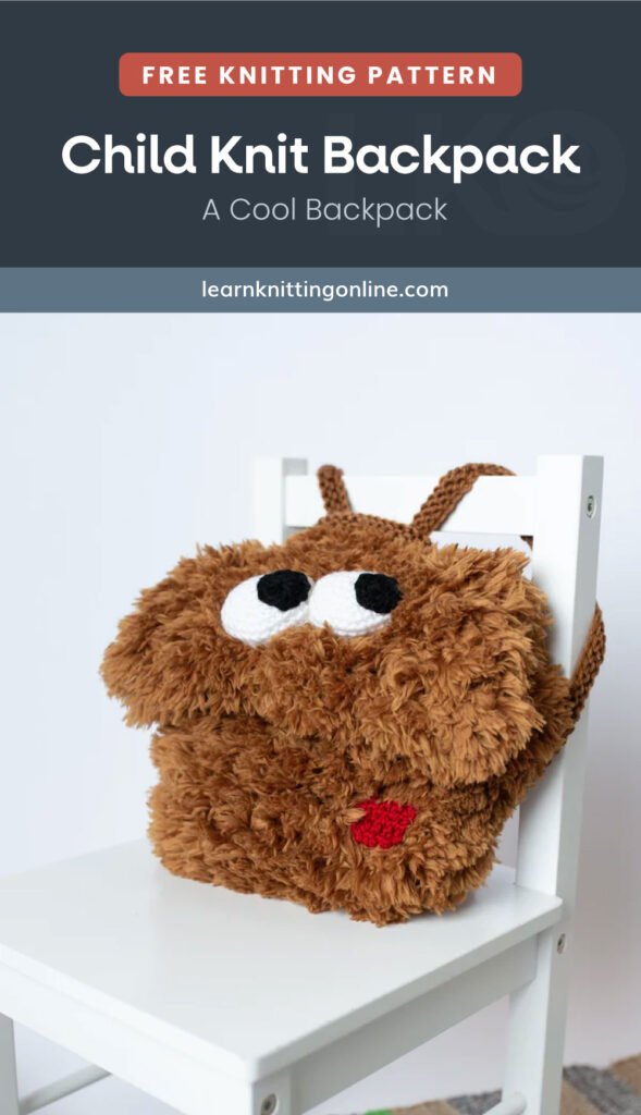 Child Knit Backpack [FREE Knitting Pattern] | LKO
