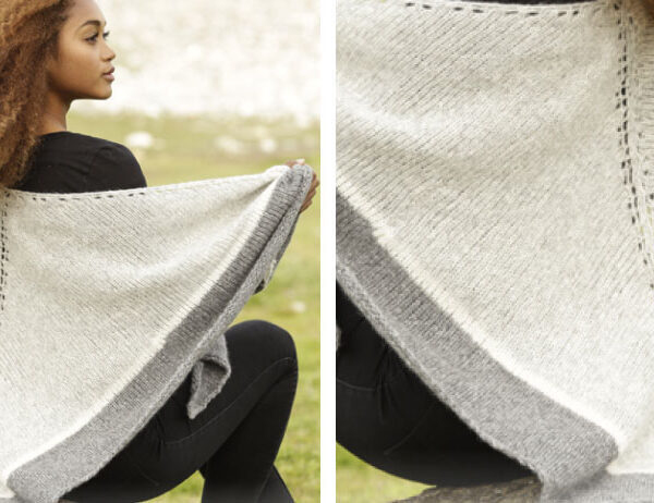 Open Air Knit Shawl [FREE Knitting Pattern] | learnknittingonline.com