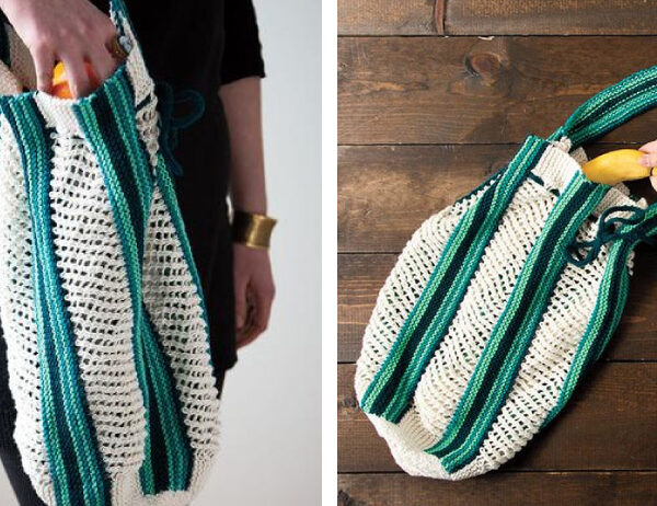 Sunnyside Market Tote Bag [FREE Knitting Pattern] | learnknittingonline.com